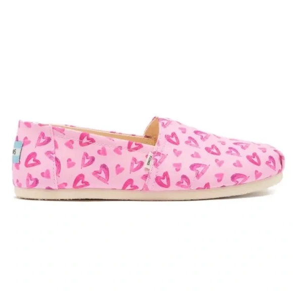TOMS Belmont Heart Print Slip-on Sneaker In Parfait Pink Hearts Print - Picture 3 of 8